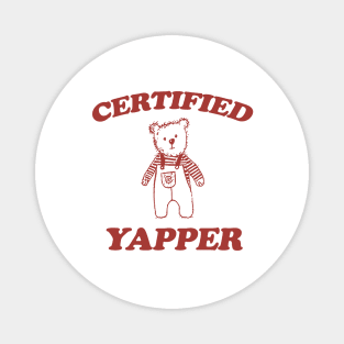 Certified yapper Shirt, Y2K Iconic Funny Cartoon Meme Magnet